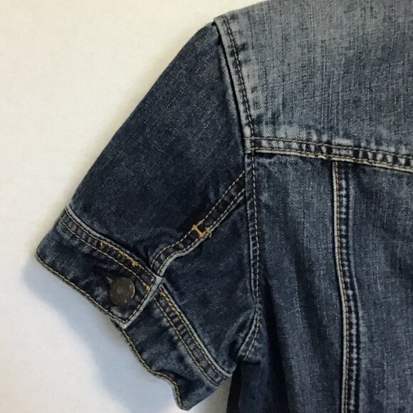 Esprit Short Sleeve Drop Waist Denim Mini Dress Size 8 - Picture 11 of 14